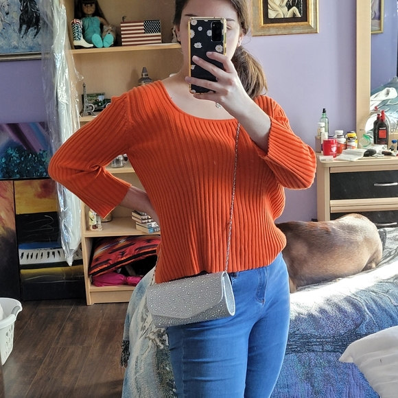 Sparkly Rhinestone Silver Clutch - Picture 7 of 10